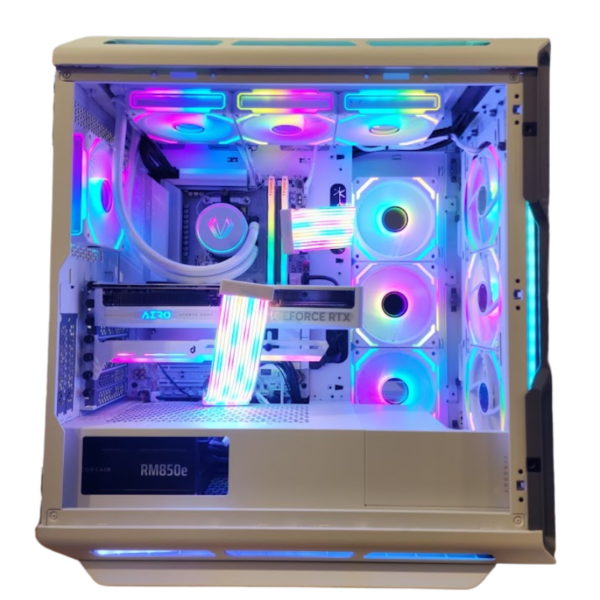 NOX STORM (PC Gaming blanc : Ryzen 7 9800X3D - RTX 5080 - 32GB DDR5 - 2TB PCIe 5.0 SSD) – Image 2